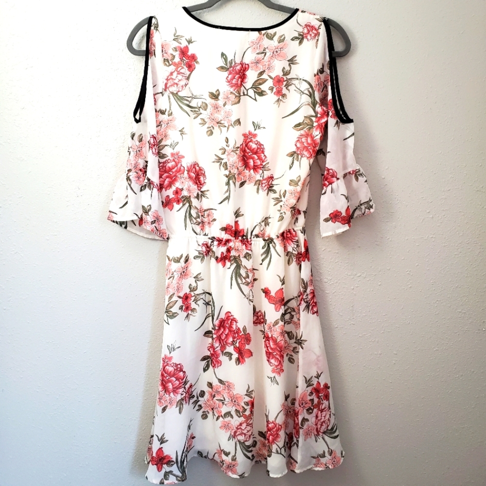 Cloud and Sky Floral Dress Peony Cherry Blossoms size small